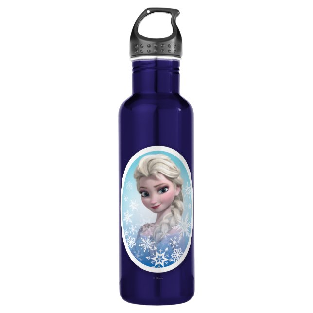 Elsa | Snowflake Frame 710 Ml Water Bottle (Front)