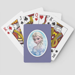Elsa Snowflake Frame Playing Cards