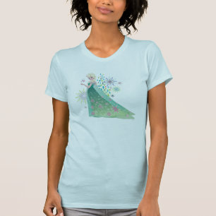 Elsa Summer Wish with Flowers T-Shirt