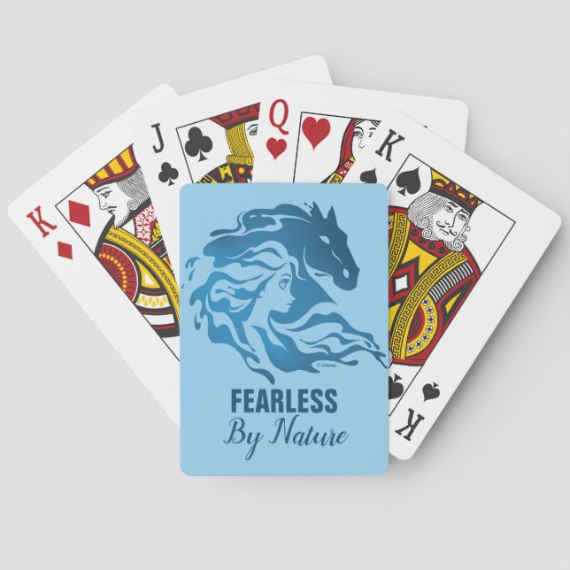 Elsa & The Nokk Watercolor Silhouette Playing Card (Back)