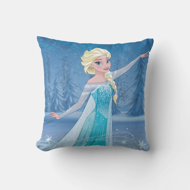Elsa | Winter Magic Throw Pillow (Front)