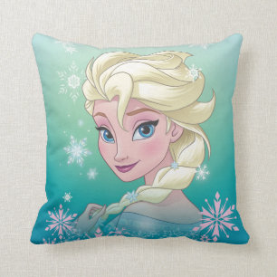 Elsa Winter Portrait Throw Pillow
