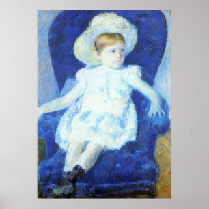 Elsie in A Blue Chair, Mary Cassatt Poster