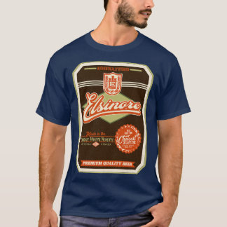 ELSINORE Beer Distressed Label T-Shirt
