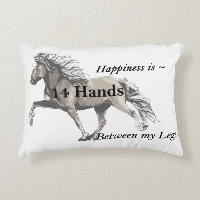 Elska Icelandic Horse in Tolt Accent Pillow (Front)