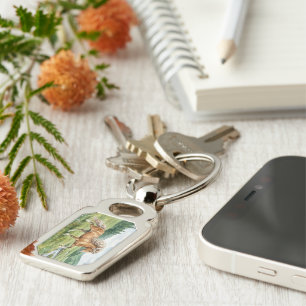 Elska Icelandic Horse Watercolor Keychain