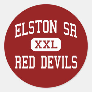 Elston Sr - Red Devils - High - Michigan City Classic Round Sticker