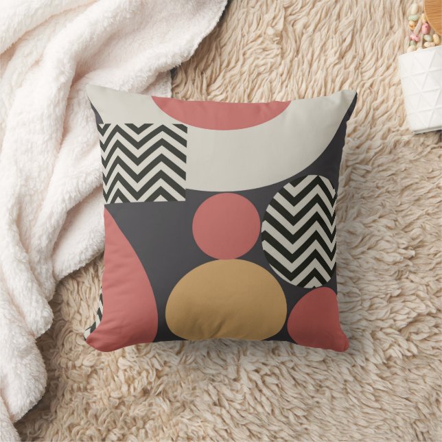 Elva Geometric Throw Pillow (Blanket)