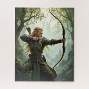 Elven Archer of the Woodland Realm Jigsaw Puzzle
