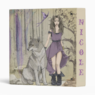 Elven Druid With Wolf Binder