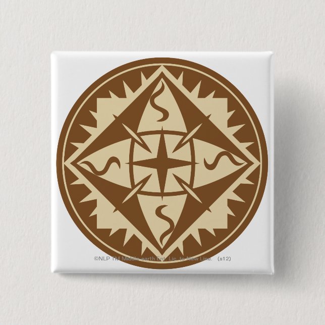 Elven Flag 2 Inch Square Button (Front)