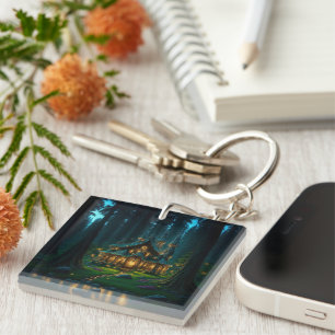 Elven Glade Castle Keychain