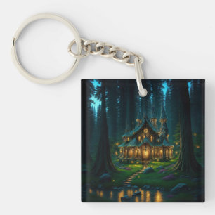 Elven Glade Castle Keychain