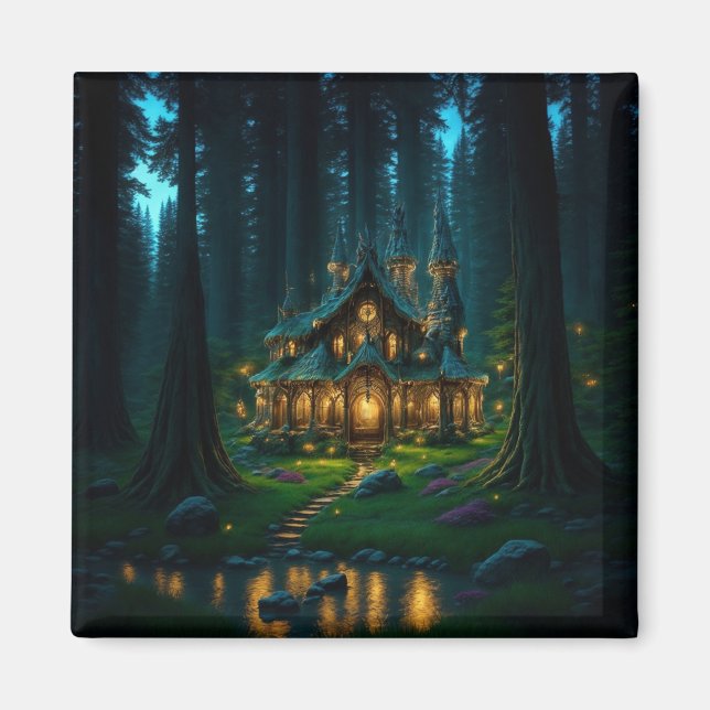 Elven Glade Castle Magnet (Front)