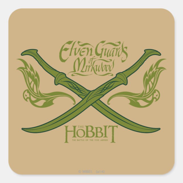 Elven Guards of Mirkwood Movie Icon Square Sticker (Front)