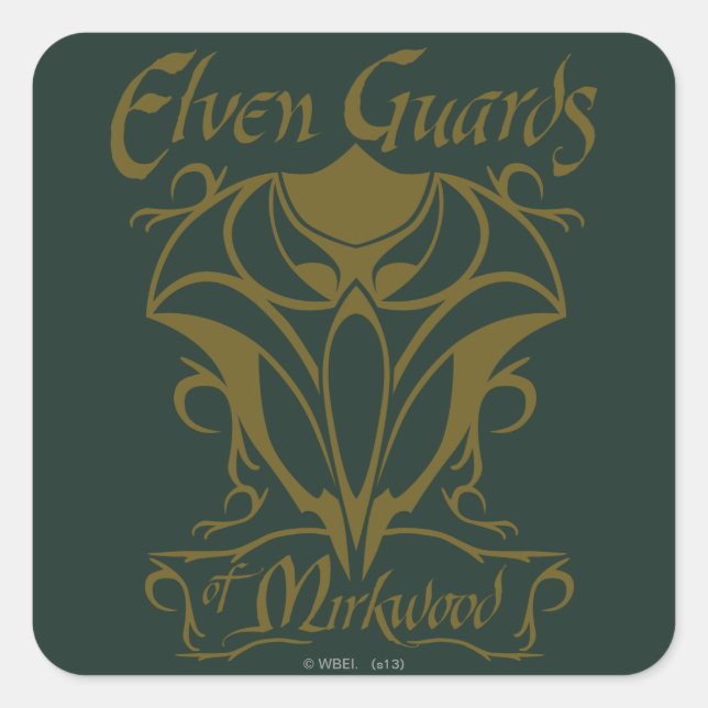 Elven Guards of Mirkwood Name Square Sticker (Front)