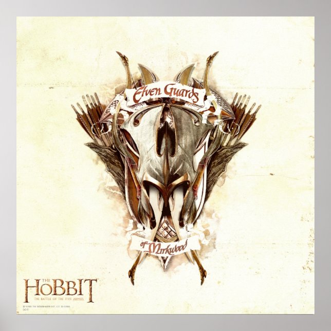 Elven Guards of Mirkwood Weaponry Poster (Front)