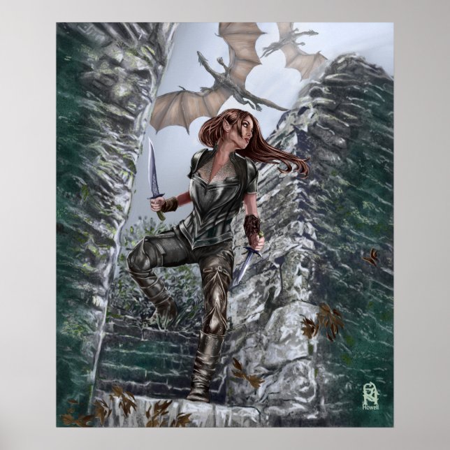 Elven Huntress Poster (Front)