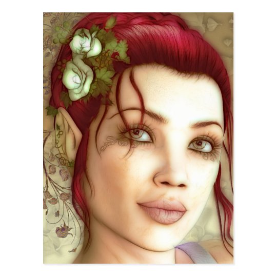 Elven Princess Fantasy Art Postcard