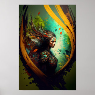 Elven Ranger Fantasy Poster | D&D Art 3