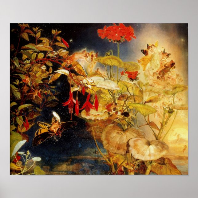 "Elves and Fairies, A Midsummer Night’s Dream" Poster (Front)