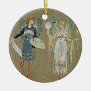 Elves and Fairy Painters, from 'The Snowman' 1899 Ceramic Ornament