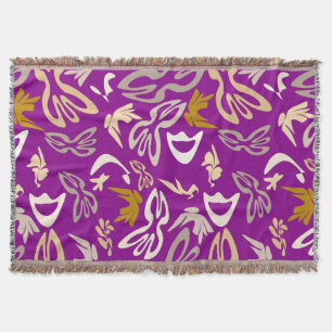 Elves, Butterflies and Masks 6 Throw Blanket