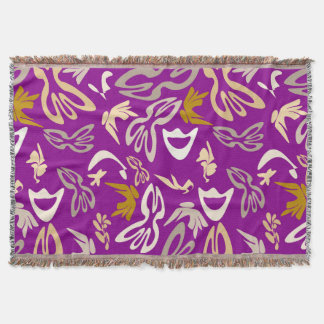 Elves, Butterflies and Masks 6 Throw Blanket