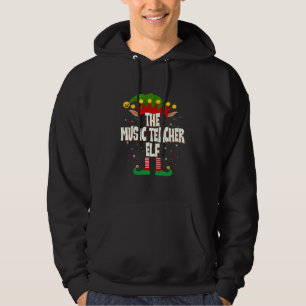 Elves Group The Music Teacher Elf Christmas T-Shir Hoodie