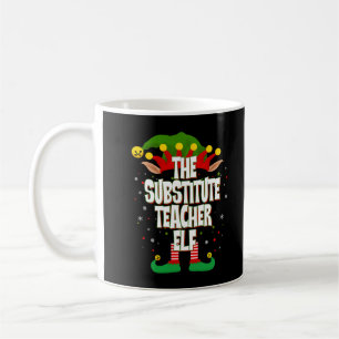 Elves Group The Substitute Teacher Elf Christmas T Coffee Mug