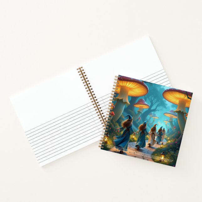 Elves Mushrooms Notebook (Inside)