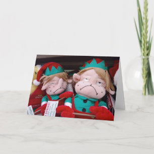 ELVES ON STRIKE / MISSING "YOU" AT CHRISTMAS HOLIDAY CARD