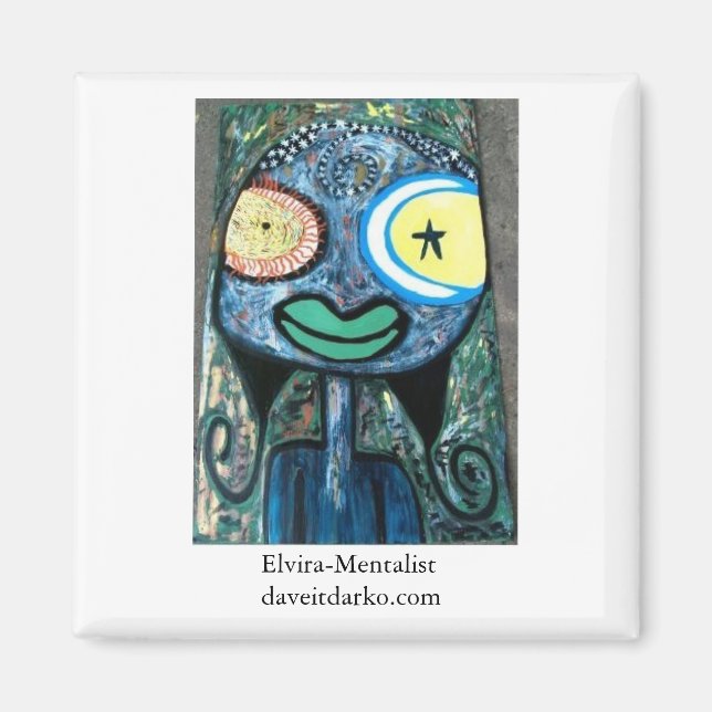 Elvira-Mentalist Magnet (Front)