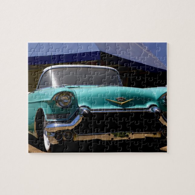 Elvis Presley's Green Cadillac Convertible in Jigsaw Puzzle (Horizontal)