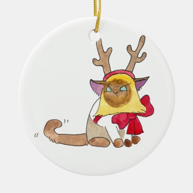 Elvis Reindeer ornament (Front)