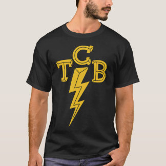 Elvis-The King of Rock &x27;n&x27;roll TCB V-Neck  T-Shirt