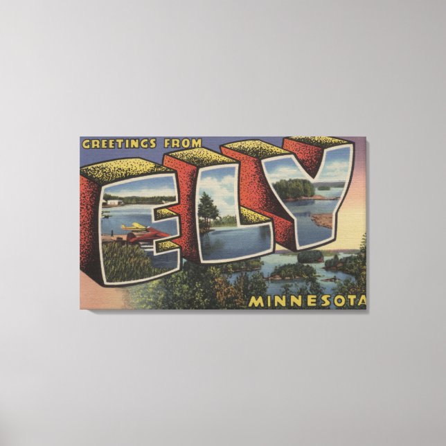 Ely, MinnesotaLarge Letter ScenesEly, MN Canvas Print (Front)