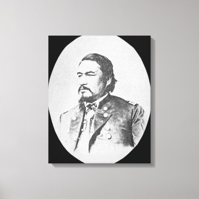 Ely Samuel Parker (1828-95) Seneca Chief and Feder Canvas Print (Front)