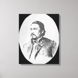 Ely Samuel Parker (1828-95) Seneca Chief and Feder Canvas Print