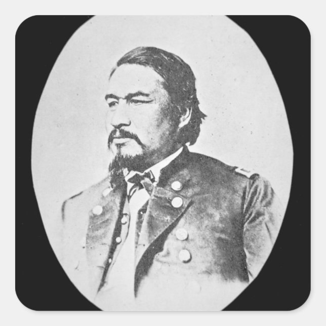 Ely Samuel Parker (1828-95) Seneca Chief and Feder Square Sticker (Front)