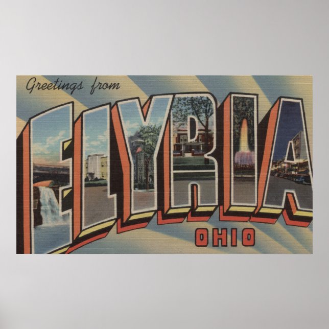 Elyria, OhioLarge Letter ScenesElyria, OH Poster (Front)