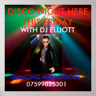 EM_ADJ-EPSILON_FX, d man, DANCING MAN DISCOS, D... Poster
