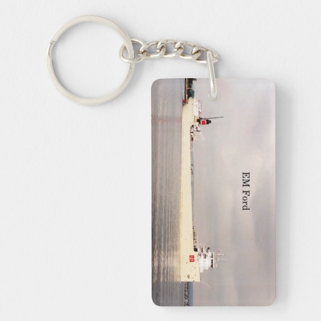 EM Ford rectangle acrylic key chains (Front)
