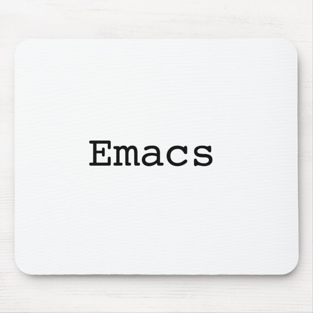 Emacs Mouse Pad (Front)