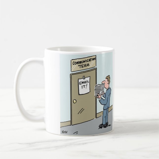 Email Communications Department Coffee Mug (Left)