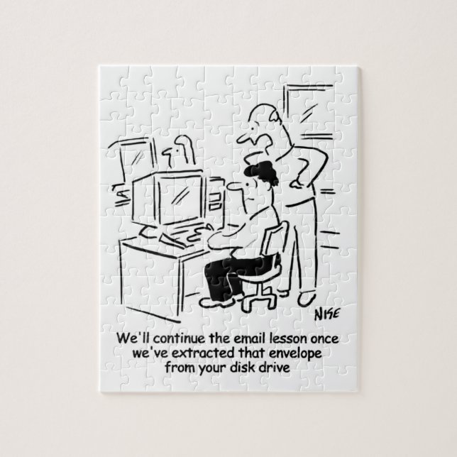 Email Computer Lesson Jigsaw Puzzle (Vertical)