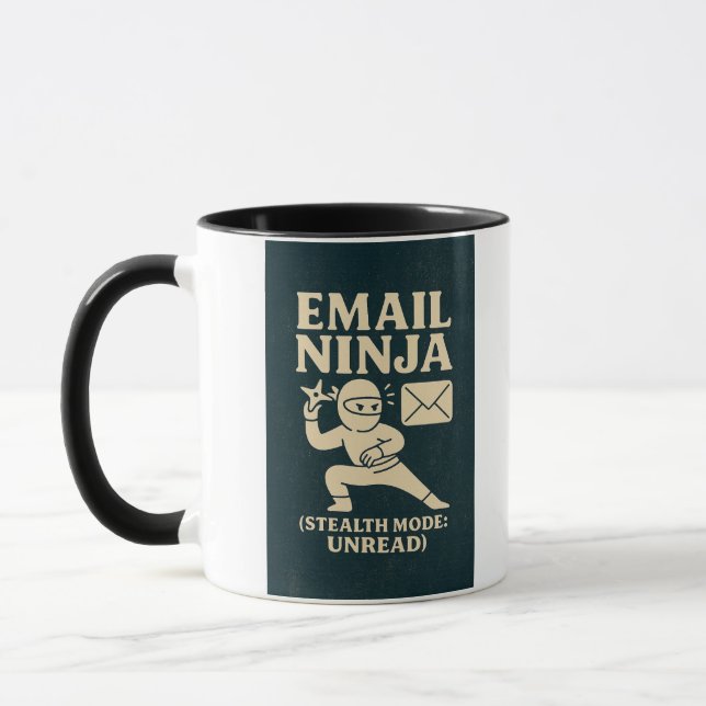 Email  Ninja Coffee Mug (Gauche)