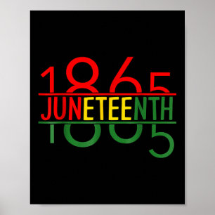 Emancipation Day Is Great With 1865 Juneteenth Fla Poster