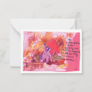 Emancipation Marx Raccoon Card