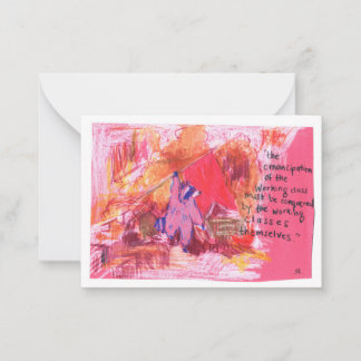 Emancipation Marx Raccoon Card